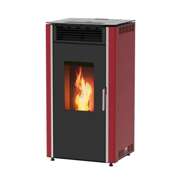 Pellet Kachel - LUCA 12 Rood