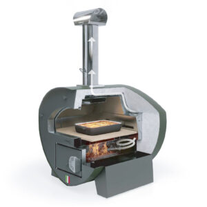 Oven voor buiten met indirecte kookfunctie