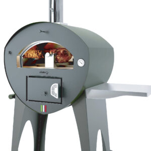 Oven voor buiten met spit
