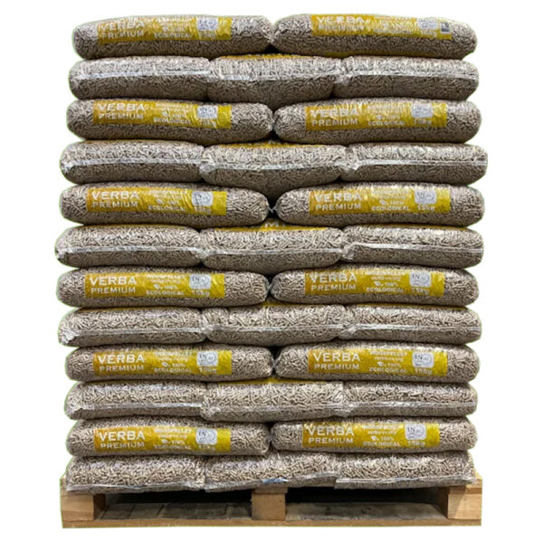 Houtpellets volle pallet